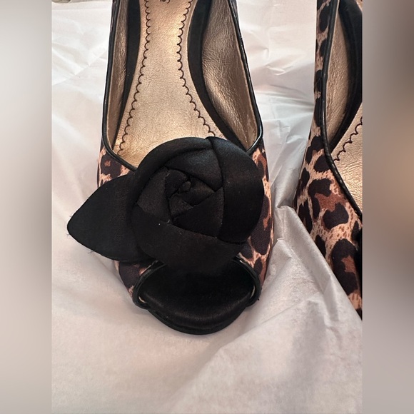 Platinum BP Womens Peep Toe Leopard High Heels, size 8M - Picture 8 of 11